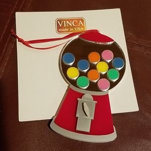 I Chews You Gumball Machine Ornament Vinca Holiday